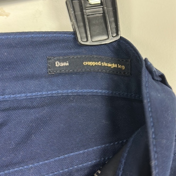 Citizen of Humanity Dani Cropped Straight Leg Pants Blue Size 24 - Picture 6 of 14
